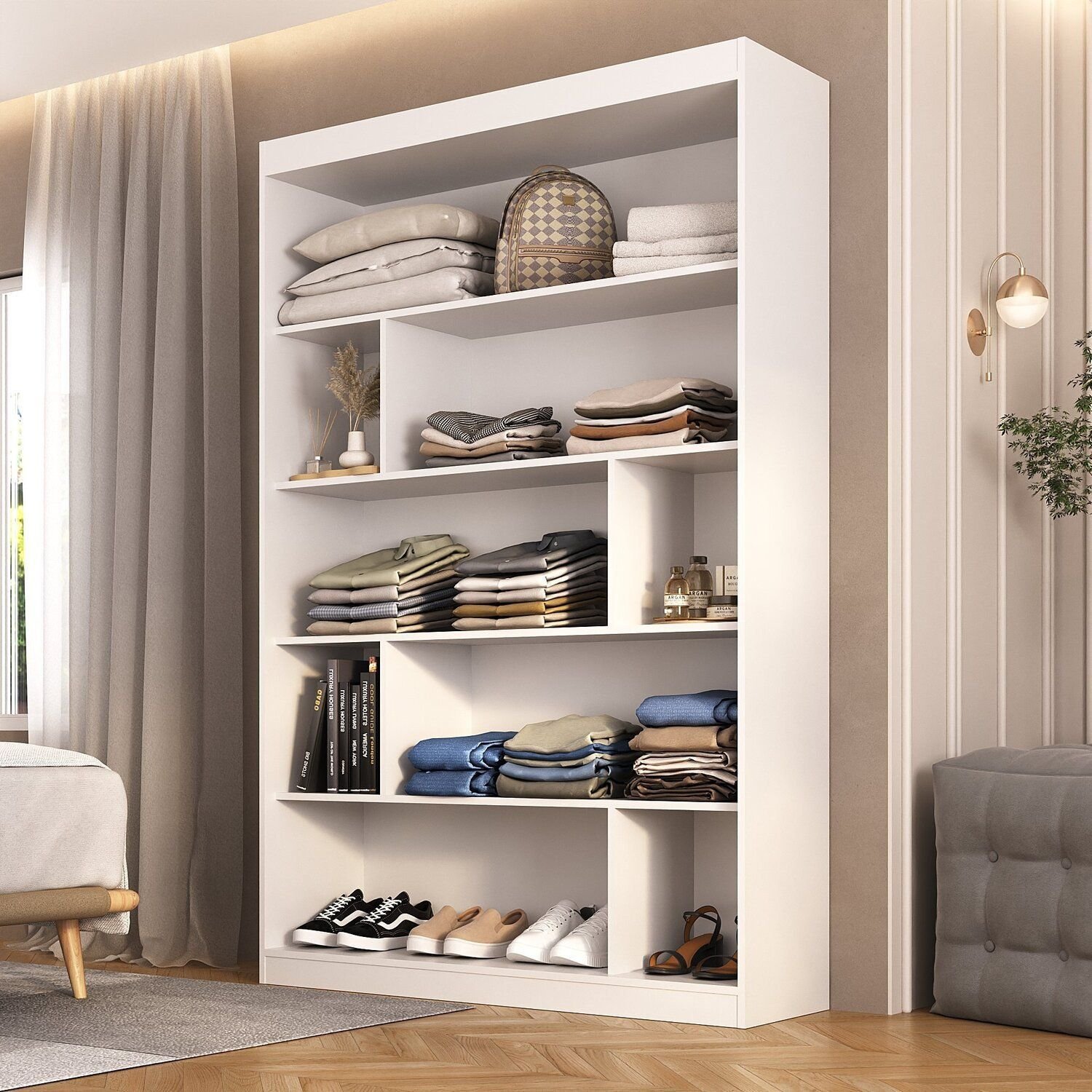 Estante para Quarto Elowen Espresso Móveis | MadeiraMadeira