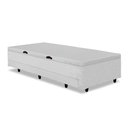 Ver imagem 3 de Base para Cama Box Solteiro 3 em 1 com Baú e Cama Auxiliar Branca