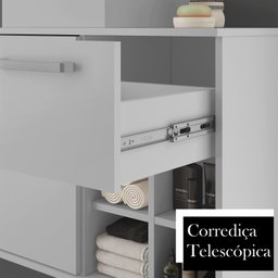 Gabinete para Banheiro 1 Porta 1 Gaveta Bia  - 5