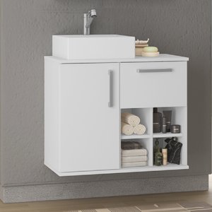 Gabinete para Banheiro 1 Porta 1 Gaveta Bia 