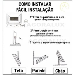 Kit 2 Refletor Led Holofote 200w 3000k Luz Branco Quente Amarelo para Uso Externo - 4