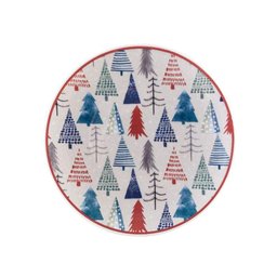 Kit Café Lanche Natal Pinheiro Oxford Cerâmica 24 Peças - 3