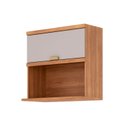 Ver imagem 3 de Armário Aéreo Microondas 1 Porta Elena Bege Cinamomo/Offwhite