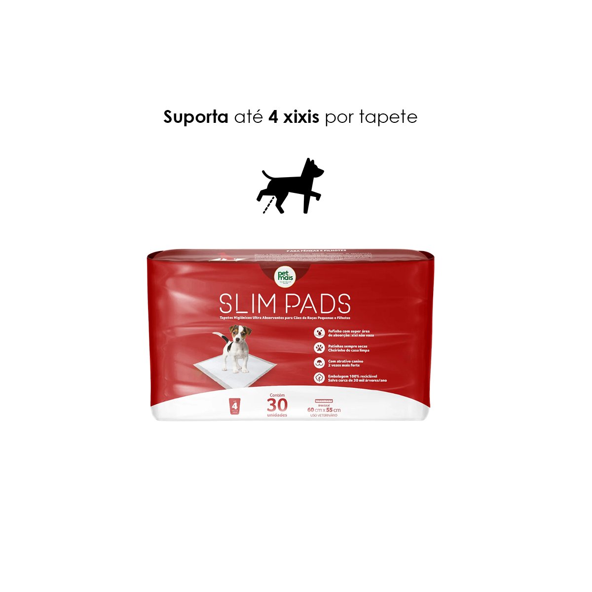 Tapete Pet Higiênico 60x55 30un Filhote Super Absorvente - 5