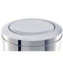 Ver imagem 2 de Lixeira Polido Tampa Basculante para Pequenos Espaços 5,4l 18,5 X 20cm Linha Decorline Inox