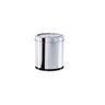 Lixeira Polido Tampa Basculante para Pequenos Espaços 5,4l 18,5 X 20cm Linha Decorline Inox - 1