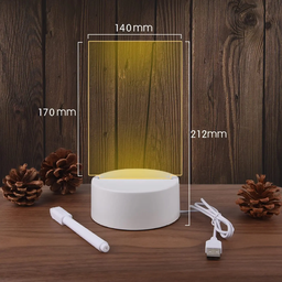 Luminária Quadro de Mensagem Led Lousa Namorados Casamento:branco - 4