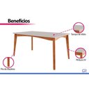 Ver imagem 4 de Mesa Jantar Monalisa 160 +6 Cad Marquesa Mel Nesher