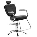 Ver imagem 1 de Cadeira Reclinável para Salão Cabeleireiro Top Preta Dompel