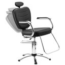 Ver imagem 5 de Cadeira Reclinável para Salão Cabeleireiro Top Preta Dompel