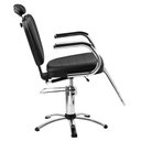 Ver imagem 4 de Cadeira Reclinável para Salão Cabeleireiro Top Preta Dompel