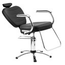 Ver imagem 2 de Cadeira Reclinável para Salão Cabeleireiro Top Preta Dompel