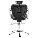 Ver imagem 3 de Cadeira Reclinável para Salão Cabeleireiro Top Preta Dompel