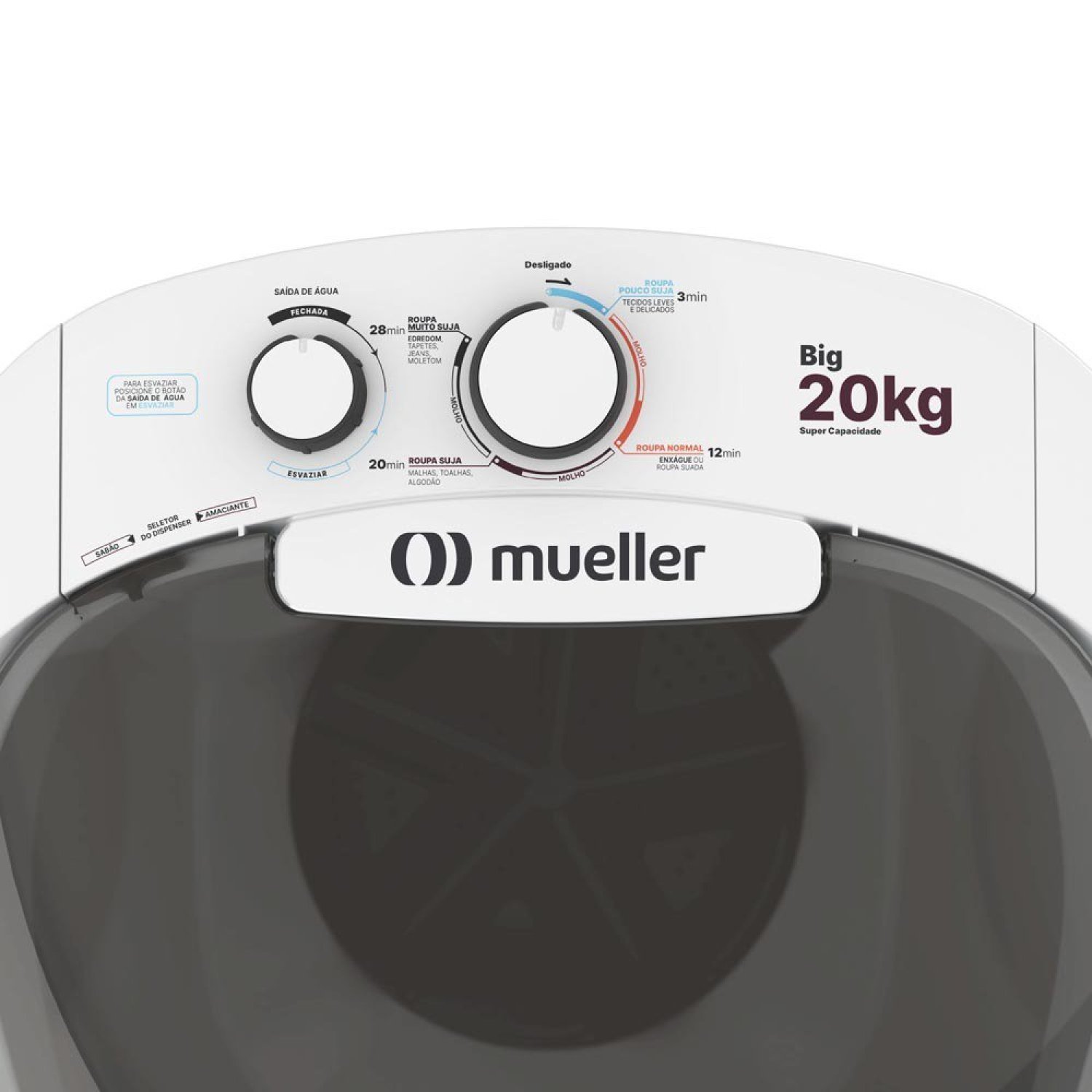 Tanquinho Mueller 20kg 127V Branco Big - 2