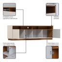 Ver mais imagens de Rack para TV 180cm 3 Portas Off White/Cinamomo Orion