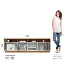 Ver imagem 6 de Rack para TV 180cm 3 Portas Off White/Cinamomo Orion