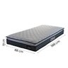Cama Box Baú Solteiro Colchão Espuma D33 Pillow Top 88x188x60cm Millenium Hellen - 5