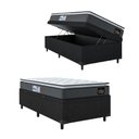 Ver imagem 3 de Cama Box Baú Solteiro Colchão Espuma D33 Pillow Top 88x188x60cm Millenium Hellen