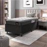 Cama Box Baú Solteiro Colchão Espuma D33 Pillow Top 88x188x60cm Millenium Hellen - 1