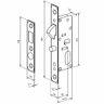 Fechadura Bico de Papagaio para Porta de Correr Externa 1065 Cromada 29mm Imab - 2