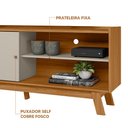Ver imagem 5 de Rack para Tv até 65 Polegadas Porta de Correr Nature Off White Aurum Linea Brasil