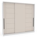 Ver imagem 4 de Guarda Roupa Casal 220cm com 3 Portas de Correr e 4 Gavetas 240846 Lisboa Politorno Móveis