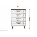 Ver imagem 4 de Cômoda Casal New Conect C- 4 Gavetas Grafittejatoba - Santos Andirá