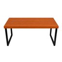 Ver imagem 4 de Mesa Bernardo 2m Madeira Maciça com Pés de Ferro Preto Industrial para Área Externa e Interna