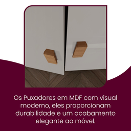 Guarda Roupa Solteiro 4 Portas 2 Gavetas Petra - 7
