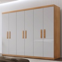 Ver imagem 1 de Guarda Roupa Casal 6 Portas 2 Gavetas Petra