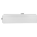 Ver imagem 2 de Rodapé PVC Liso 7CMX15MMX2,40m Caixa com 14,4m Linear Branco/Neve Bariri