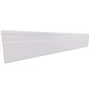 Ver imagem 1 de Rodapé PVC Liso 7CMX15MMX2,40m Caixa com 14,4m Linear Branco/Neve Bariri