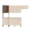 Ver imagem 2 de Cozinha Compacta 100% MDF 4 Peças Balcão 120cm para Pia Vert Plus Freijó/Soft