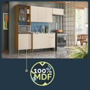 Ver imagem 5 de Cozinha Compacta 100% MDF 4 Peças Balcão 120cm para Pia Vert Plus Freijó/Soft