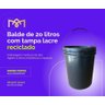 Balde Redondo 20l Tampa Lacre - 10 Pçs - 2