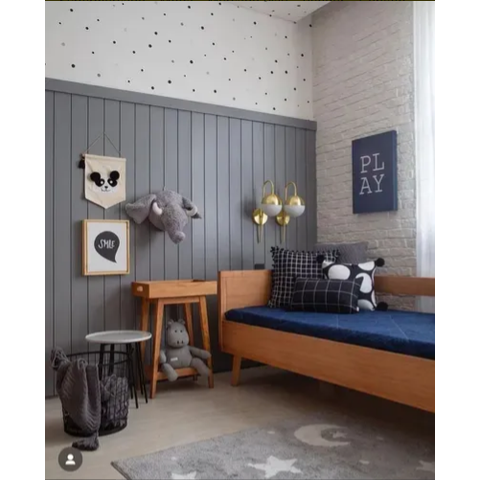 Ripas 90 x 10 com 25 Unidade Shiplap MDF 3mm Decoração Parede RBL