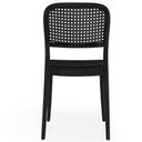 Ver mais imagens de Conjunto Mesa de Jantar Redonda Venezia 70x70cm Preta com 2 Cadeiras Roma - All Black