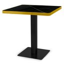 Ver imagem 2 de Conjunto Mesa de Jantar Redonda Venezia 70x70cm Preta com 2 Cadeiras Roma - All Black