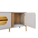 Ver imagem 6 de Conjunto de Painel Maresias com Rack Juquehy para Tv até 75" Off White/cinamomo