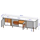Ver imagem 3 de Conjunto de Painel Maresias com Rack Juquehy para Tv até 75" Off White/cinamomo
