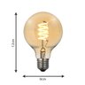 Kit 3 Lampadas Vintage Filamento LED G80 4W 220V GMH G80 LED - 3