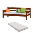 Ver imagem 2 de Sofá Cama Solteiro 3 Lugares Madeira Maciça com Colchão