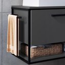 Ver imagem 3 de Gabinete de Banheiro Suspenso 80cm com Cuba Yuri Grafite Z54 - Mpozenato