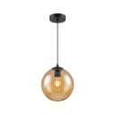 Ver imagem 3 de Pendente Moderno Glass Vidro Âmbar 20cm C Lâmp LED
