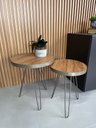 Ver imagem 2 de Conjunto Mesa Lateral Siena Cumaru BELI HOUSE Champagne