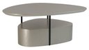 Ver imagem 1 de Mesa Centro Elsinki Alta Tampo e Base Carvalho Alumunium Haste Preta 35cm - 60225