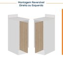 Ver imagem 5 de Balcão 1 Porta 30cm com Tampo com Rodapé Ipanema CabeCasa MadeiraOriginals Branco/Acácia