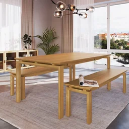 Mesa de Jantar Madeira Maciça Piazza  - 3