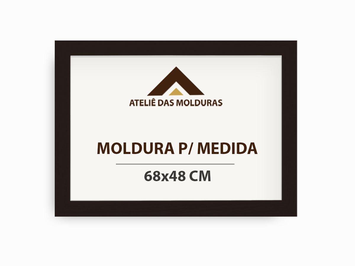 MOLDURA PARA QUEBRA CABEÇA 48X68 PRETO COM ACRILICO PETG