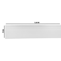 Rodapé de PVC 10cm x 15mm x 2,40m Master Bariri  - 2